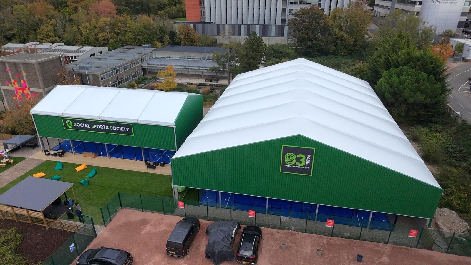 Covered, all-weather courts — example padel site